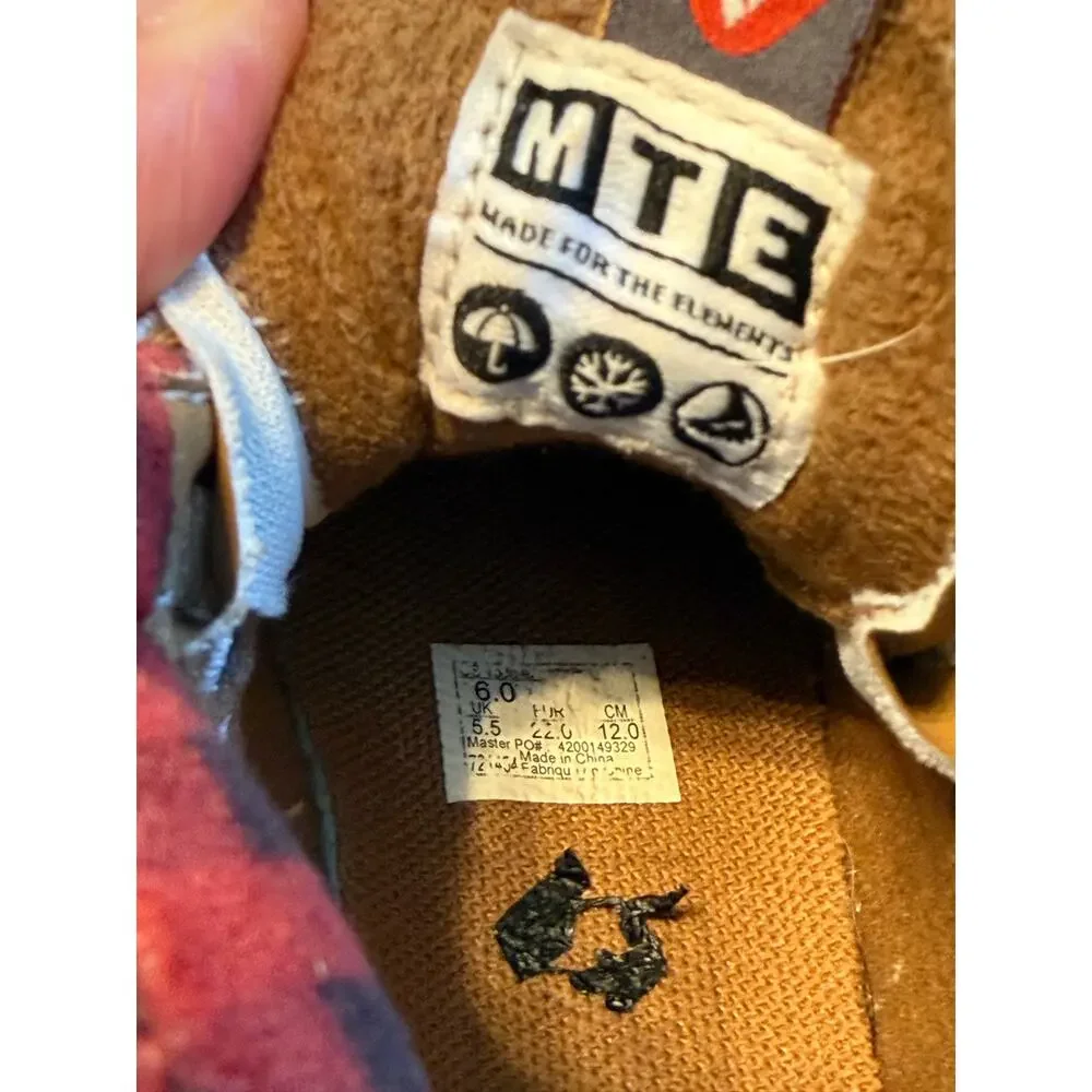 Vans Toddler Sk8-Hi Zip MTE-1 Plaid Brown Suede Winter Boots Size 6 (little kid)